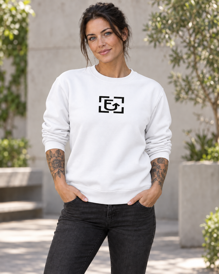 FUUP Core Box Logo Crewneck lifestyle view